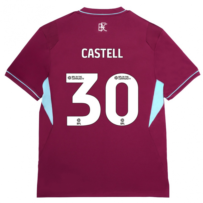נשים כדורגל Lluc Castell #30 בורדו ירוק ג'רזי ביתית 2026/27 נשים כדורגל Lluc Castell #30 בורדו ירוק ג'רזי ביתית 2026/27