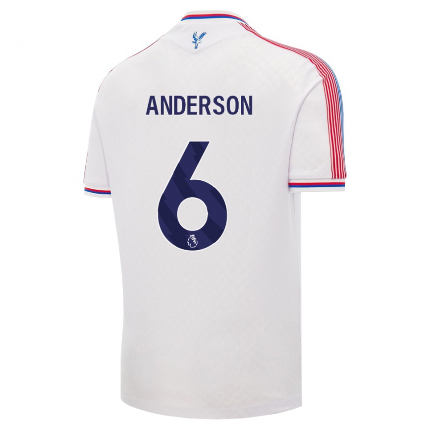 נשים כדורגל Raihaan Anderson #6 לבן אדום כחול ג'רזי ביתית 2026/27