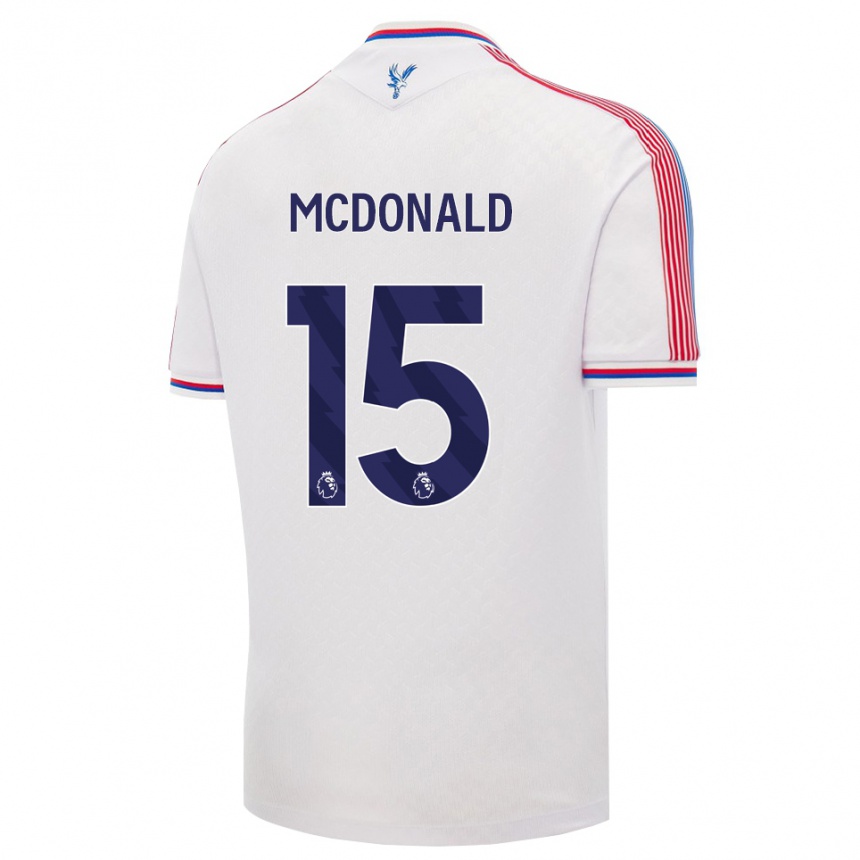 נשים כדורגל Jayden Mcdonald #15 לבן אדום כחול ג'רזי ביתית 2026/27