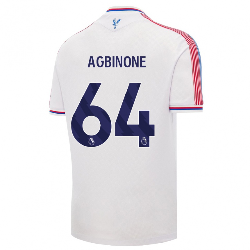 נשים כדורגל Asher Agbinone #64 לבן אדום כחול ג'רזי ביתית 2026/27