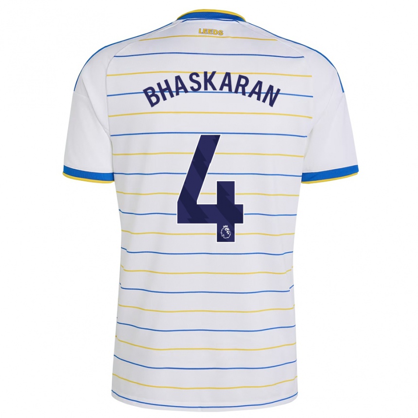 נשים כדורגל Joe Bhaskaran #4 אדום צהוב כחול ג'רזי ביתית 2026/27