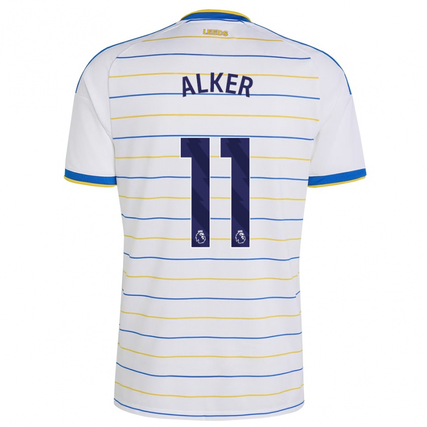 נשים כדורגל Samuel Alker #11 אדום צהוב כחול ג'רזי ביתית 2026/27