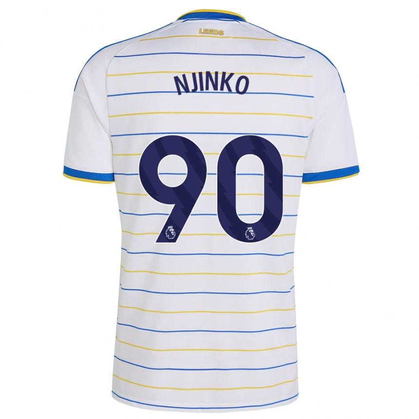 נשים כדורגל Carrick Njinko #90 אדום צהוב כחול ג'רזי ביתית 2026/27