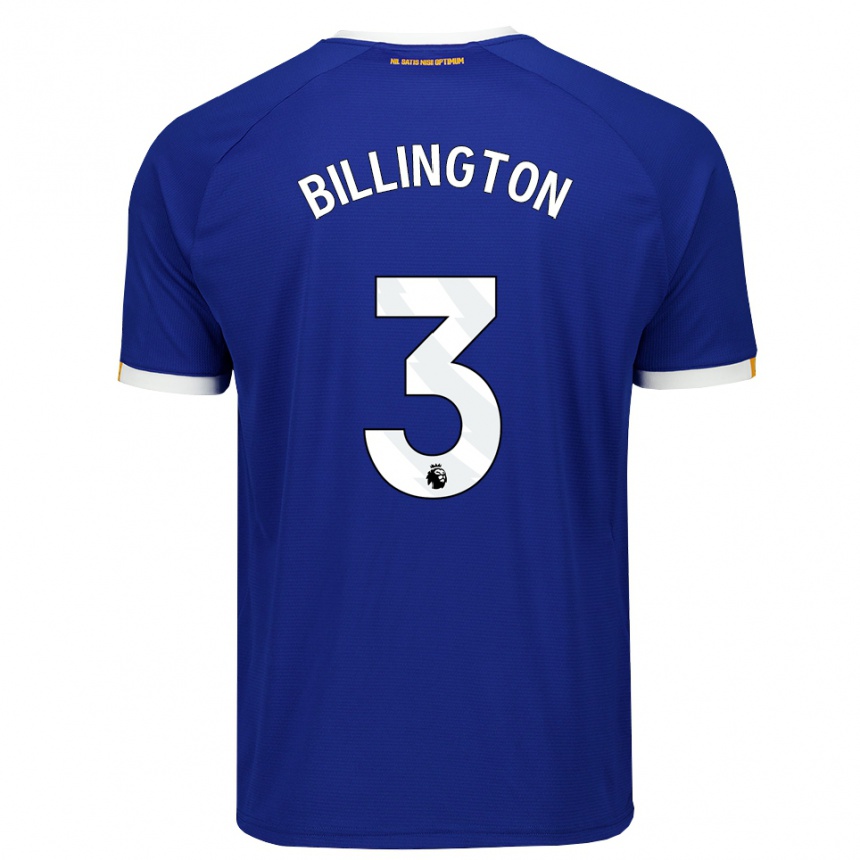 נשים כדורגל Harvey Billington #3 כחול לבן צהוב ג'רזי ביתית 2026/27 נשים כדורגל Harvey Billington #3 כחול לבן צהוב ג'רזי ביתית 2026/27