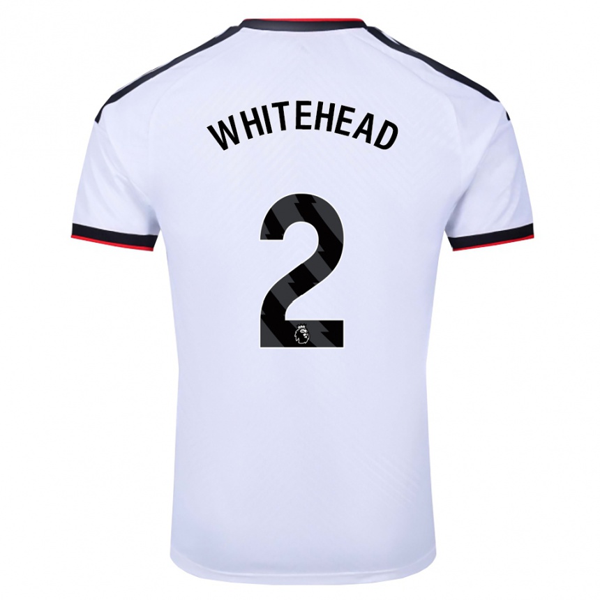 נשים כדורגל Daniel Whitehead #2 לבן שחור אדום ג'רזי ביתית 2026/27