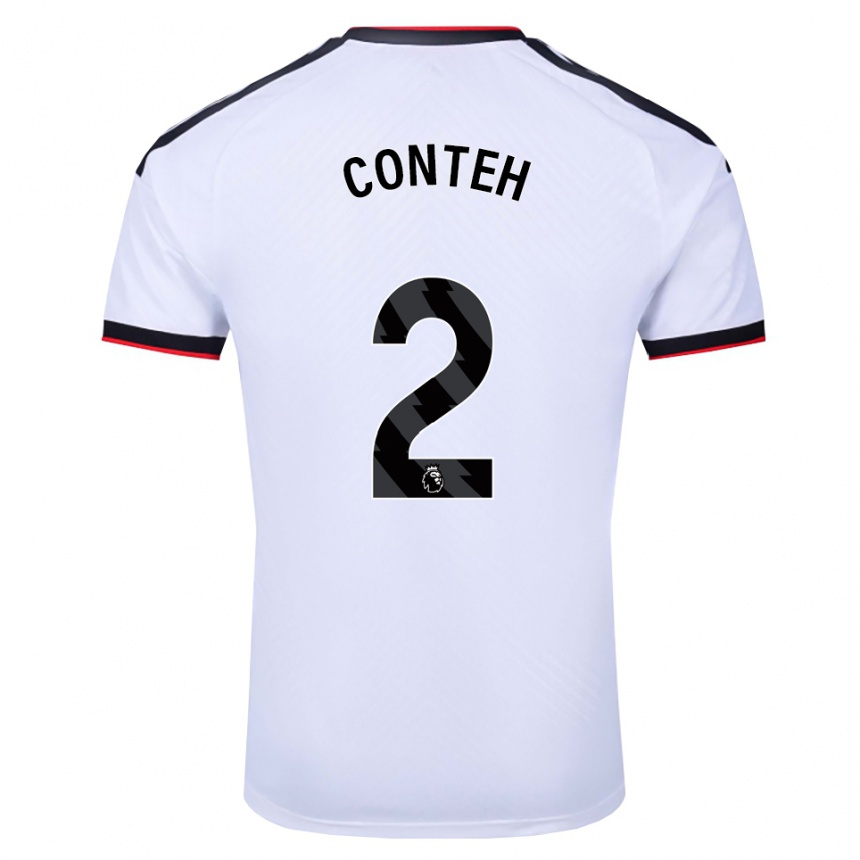 נשים כדורגל Daniel Conteh #2 לבן שחור אדום ג'רזי ביתית 2026/27