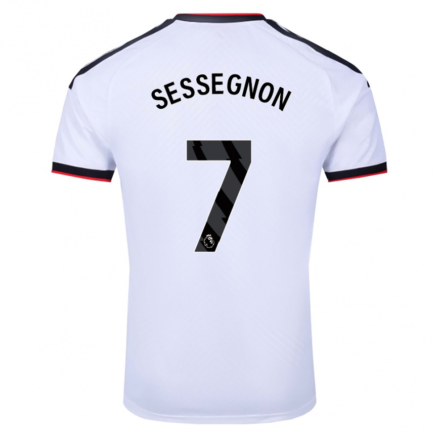 נשים כדורגל Kayden Sessegnon #7 לבן שחור אדום ג'רזי ביתית 2026/27