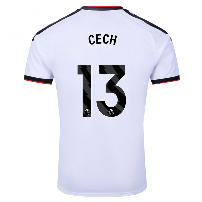 נשים כדורגל Damian Cech #13 לבן שחור אדום ג'רזי ביתית 2026/27