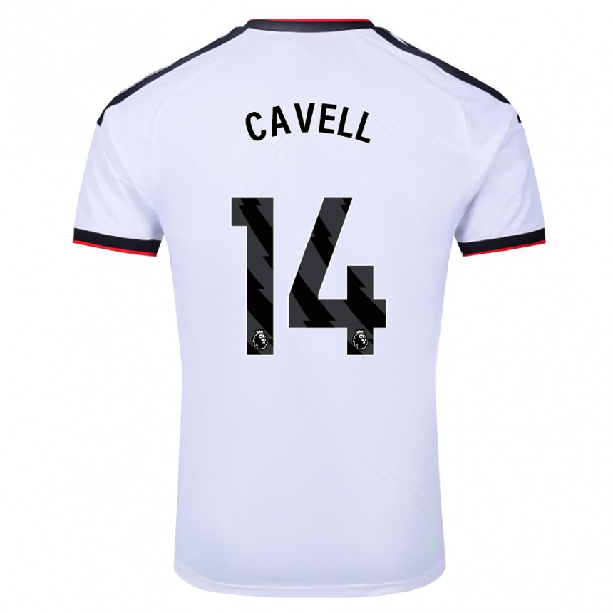 נשים כדורגל Tarrell Cavell #14 לבן שחור אדום ג'רזי ביתית 2026/27