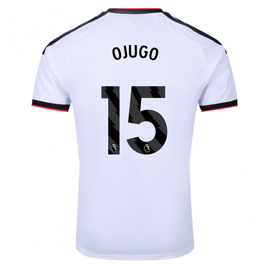 נשים כדורגל Tyrell Ojugo #15 לבן שחור אדום ג'רזי ביתית 2026/27