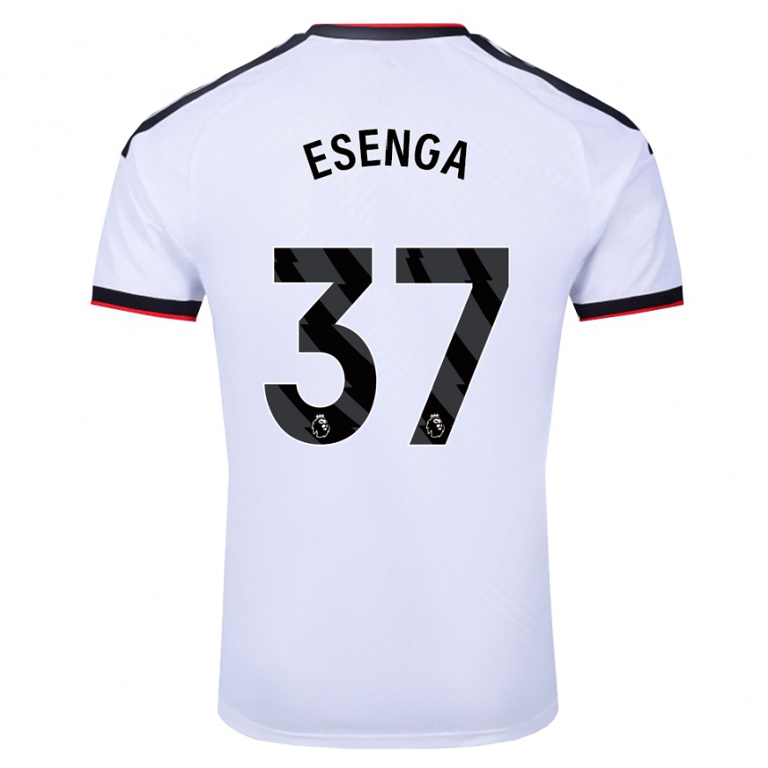 נשים כדורגל Jonathan Esenga #37 לבן שחור אדום ג'רזי ביתית 2026/27