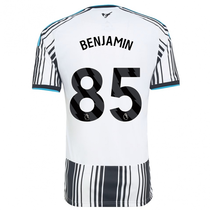 נשים כדורגל Theo Benjamin #85 כחול שמיים שחור לבן ג'רזי ביתית 2026/27