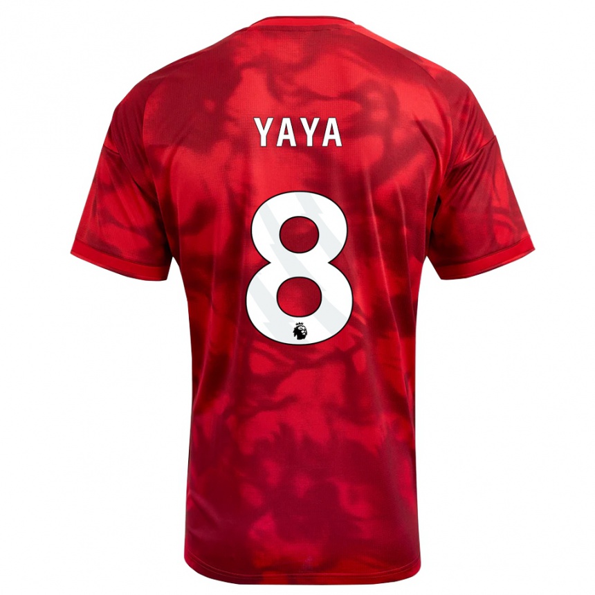 נשים כדורגל Cherif Yaya #8 ארגמן לבן ג'רזי ביתית 2026/27