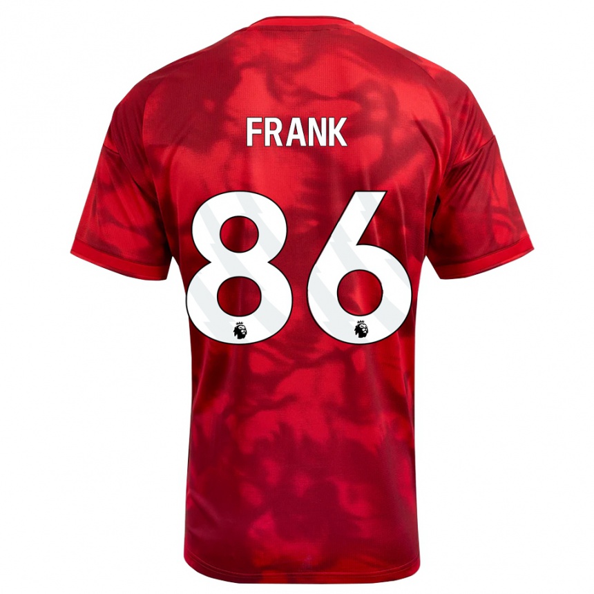 נשים כדורגל Djamna Frank #86 ארגמן לבן ג'רזי ביתית 2026/27