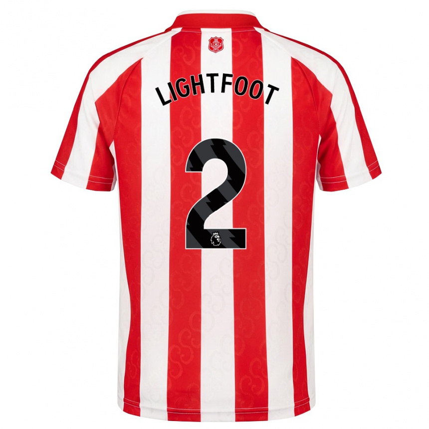 נשים כדורגל Archie Lightfoot #2 אדום לבן שחור ג'רזי ביתית 2026/27