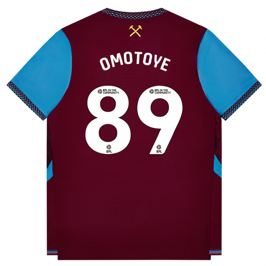 נשים כדורגל Tyrone Omotoye #89 בורדו כחול קורנפלאוור ג'רזי ביתית 2026/27