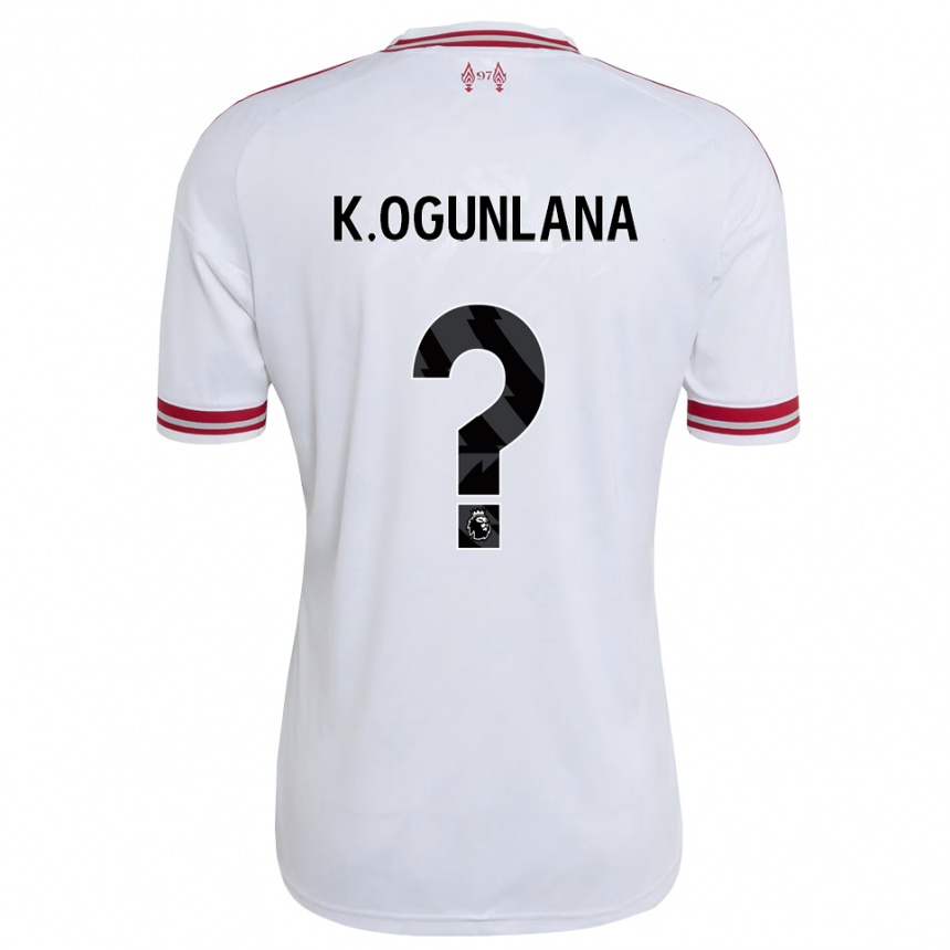 נשים כדורגל Kessy Ogunlana #0 אדום לבן הרחק ג'רזי 2026/27