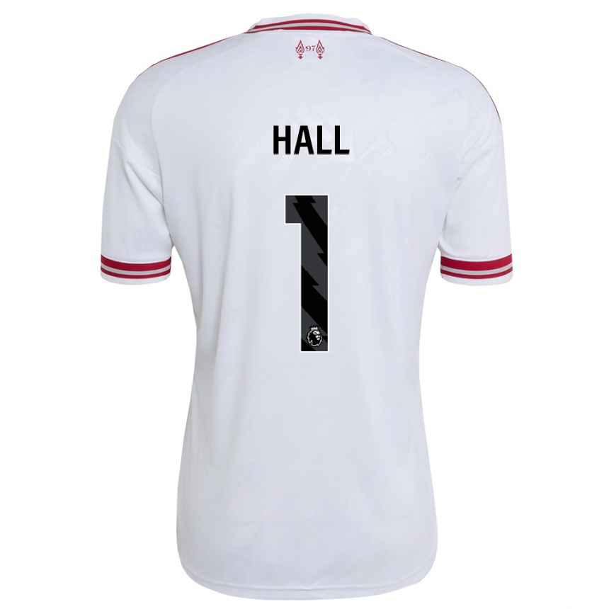 נשים כדורגל Bailey Hall #1 אדום לבן הרחק ג'רזי 2026/27 נשים כדורגל Bailey Hall #1 אדום לבן הרחק ג'רזי 2026/27