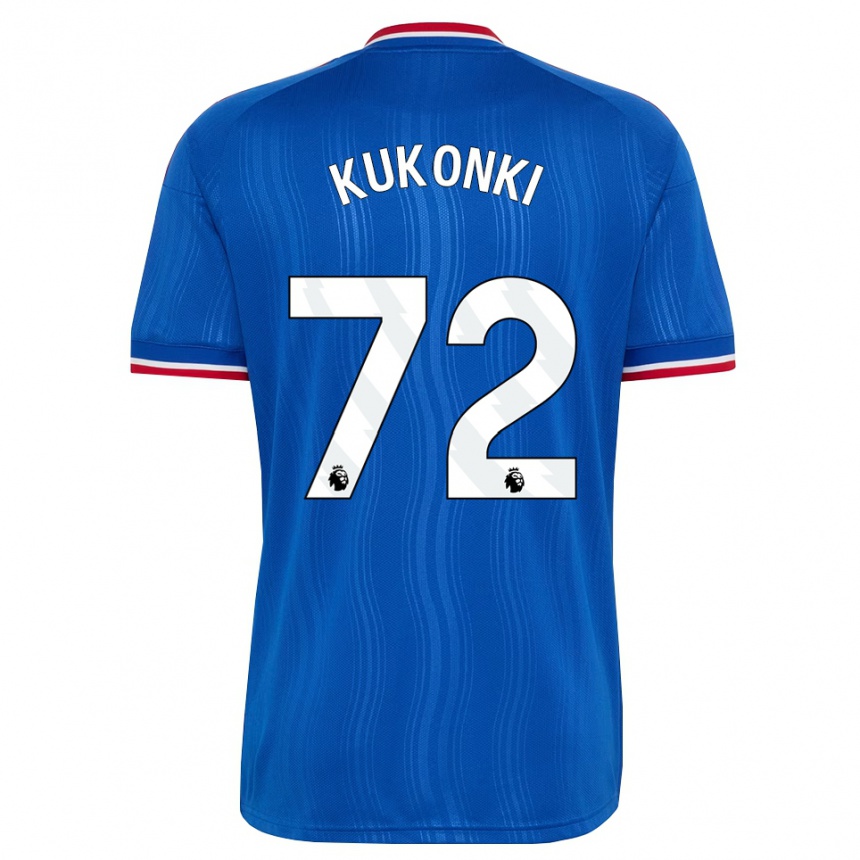 נשים כדורגל Godwill Kukonki #72 כחול לבן אדום הרחק ג'רזי 2026/27