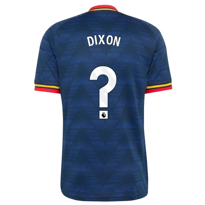 נשים כדורגל Danny Dixon #0 כחול חצות צהוב אדום הרחק ג'רזי 2026/27