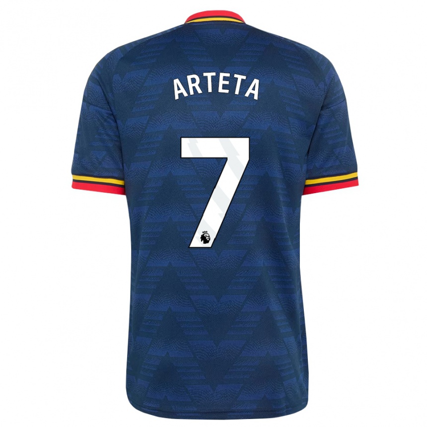 נשים כדורגל Gabriel Arteta #7 כחול חצות צהוב אדום הרחק ג'רזי 2026/27