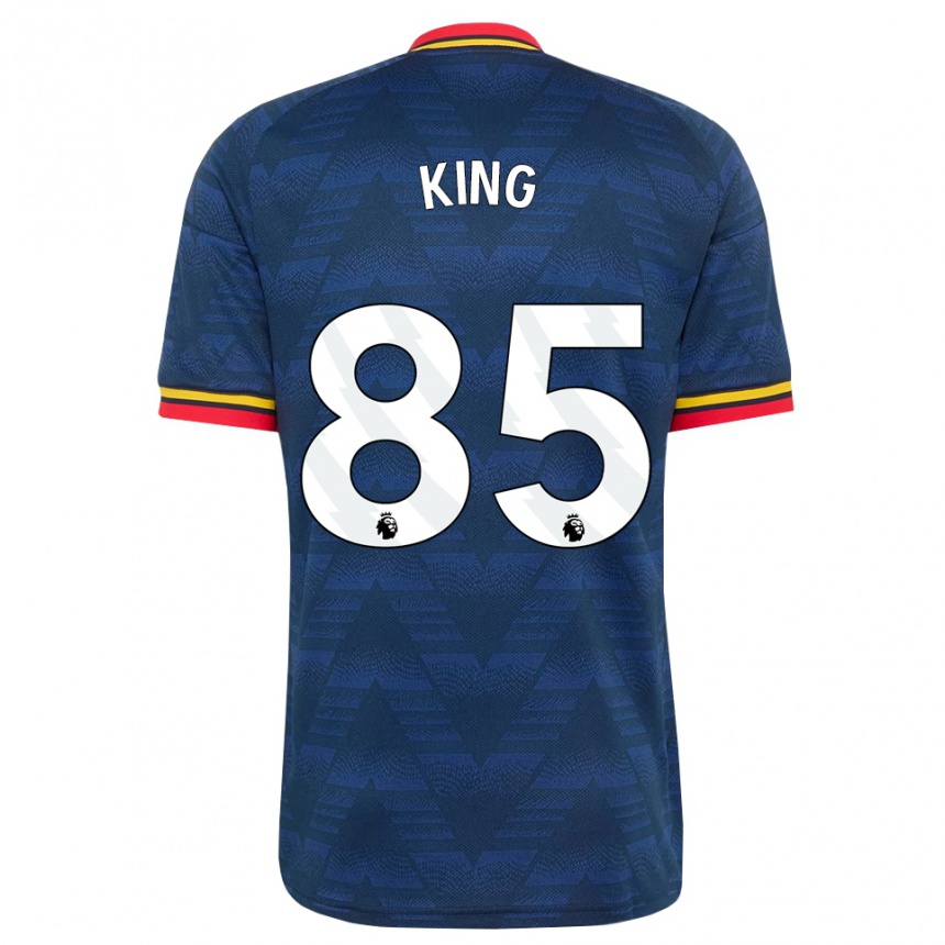 נשים כדורגל Josiah King #85 כחול חצות צהוב אדום הרחק ג'רזי 2026/27