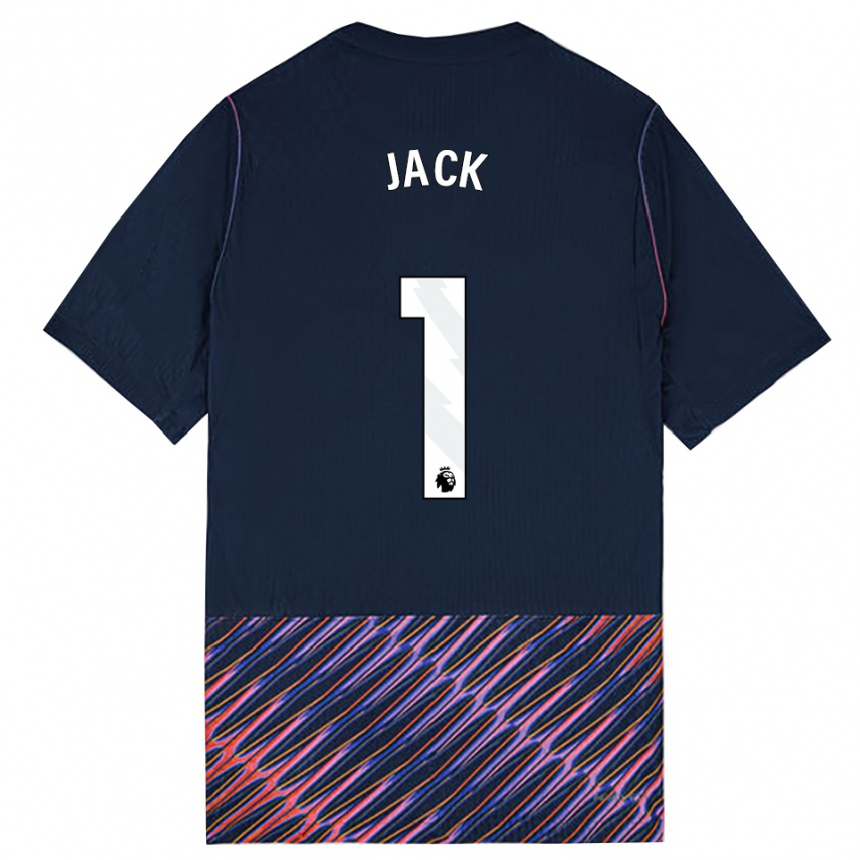 נשים כדורגל Mikel Jack #1 כחול רויאל לבן הרחק ג'רזי 2026/27