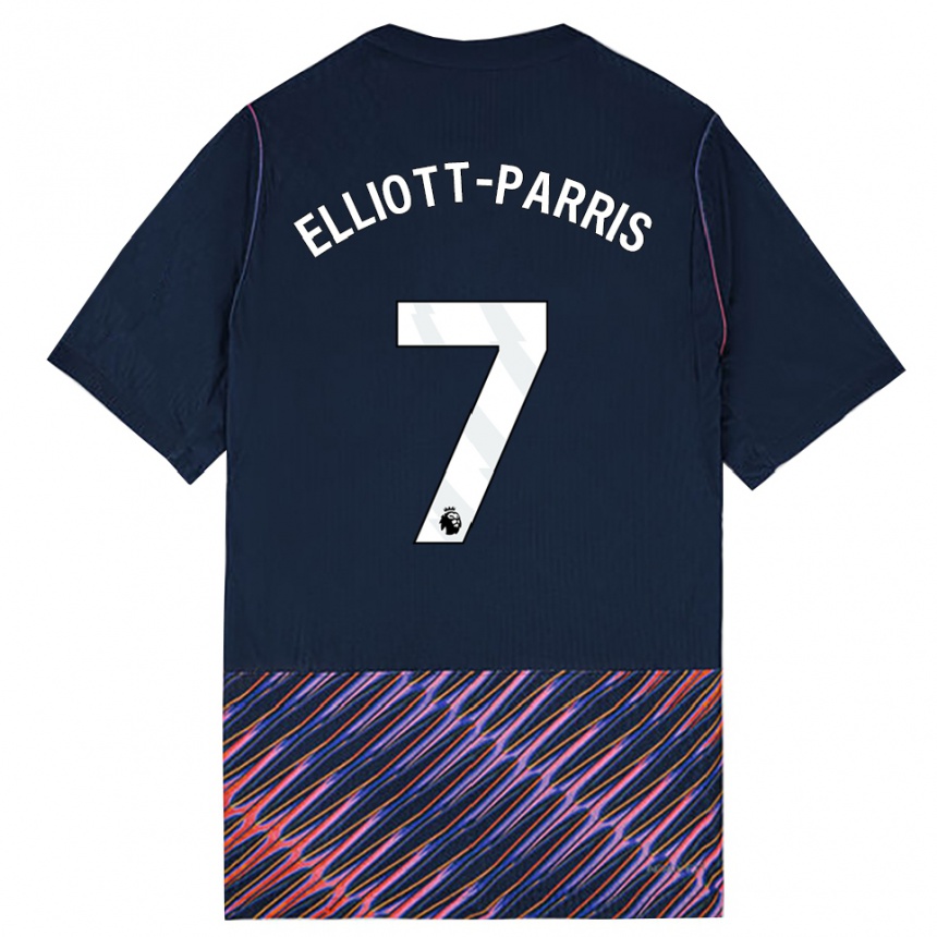 נשים כדורגל Reiss Elliott-Parris #7 כחול רויאל לבן הרחק ג'רזי 2026/27