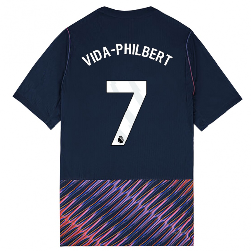 נשים כדורגל Joel Vida-Philbert #7 כחול רויאל לבן הרחק ג'רזי 2026/27