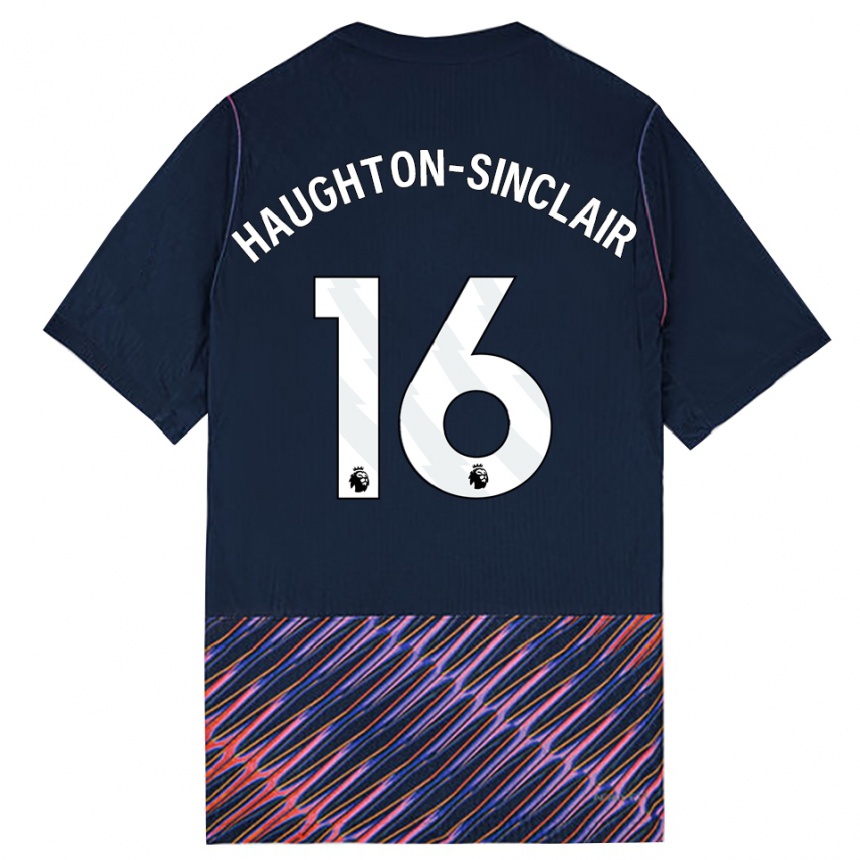 נשים כדורגל Ashiah Haughton-Sinclair #16 כחול רויאל לבן הרחק ג'רזי 2026/27