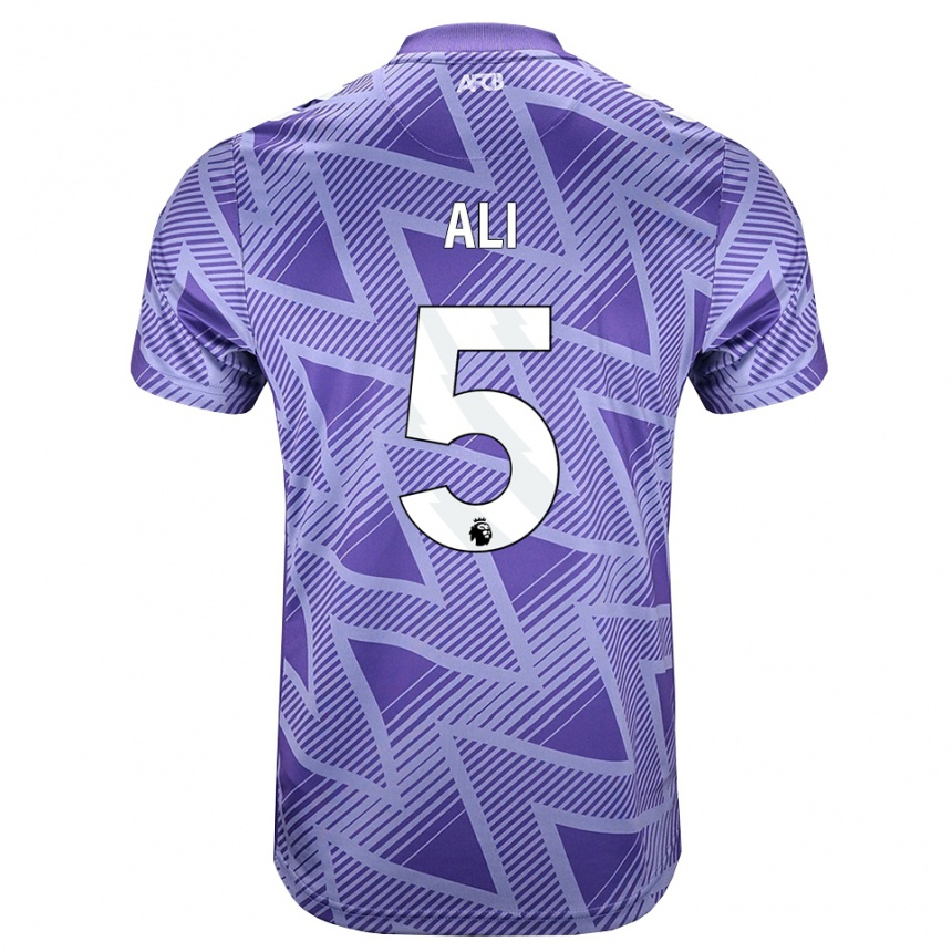 נשים כדורגל Ameer Ali #5 ורוד בהיר מאוד לבן הרחק ג'רזי 2026/27