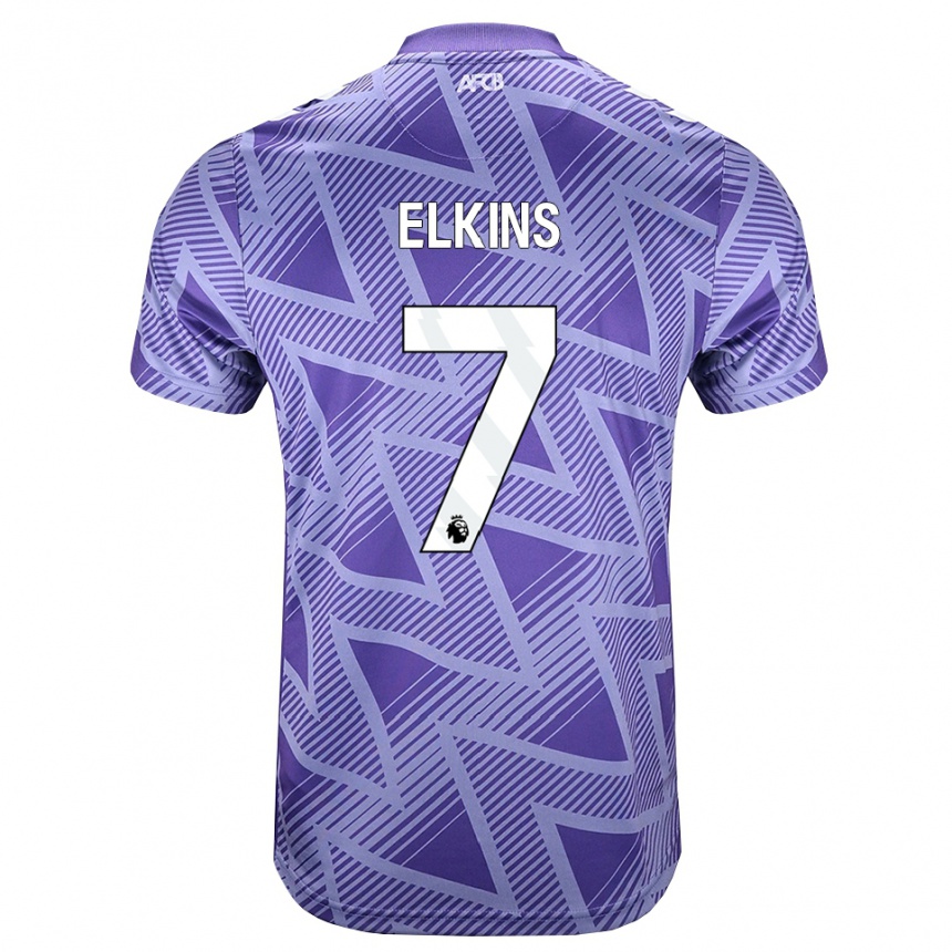 נשים כדורגל Elle Elkins #7 ורוד בהיר מאוד לבן הרחק ג'רזי 2026/27