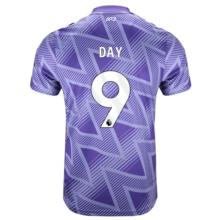 נשים כדורגל Jonny Day #9 ורוד בהיר מאוד לבן הרחק ג'רזי 2026/27