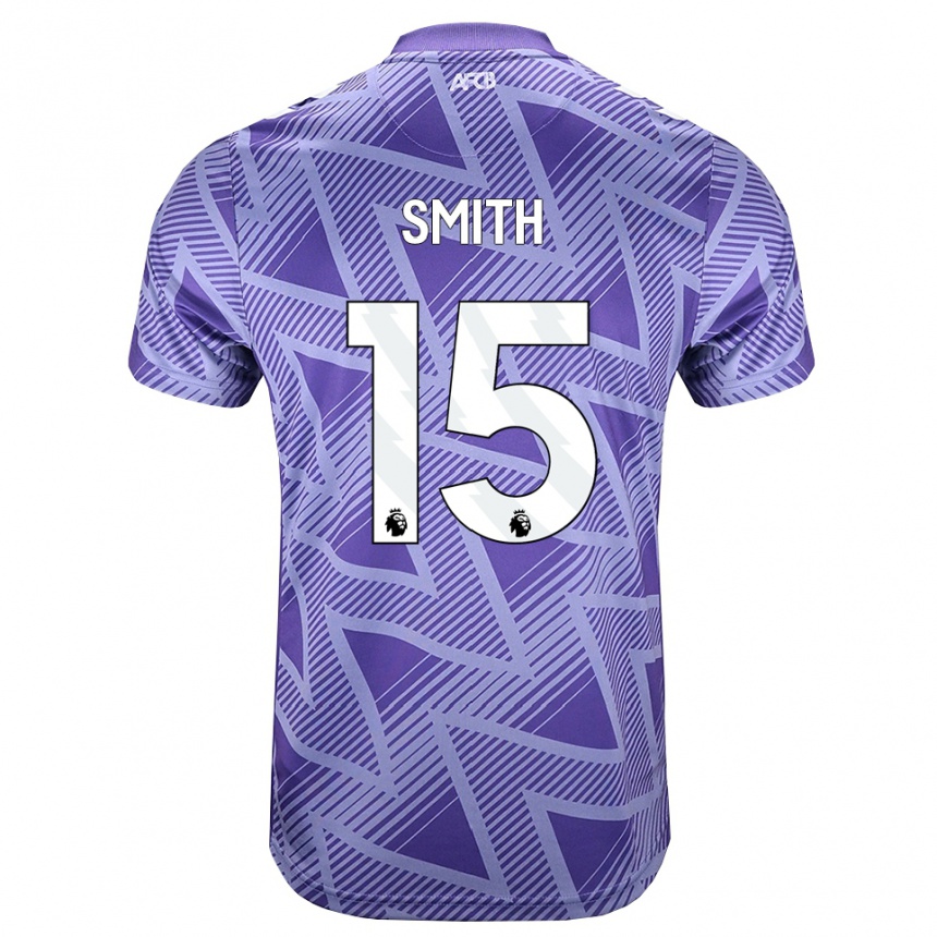 נשים כדורגל Adam Smith #15 ורוד בהיר מאוד לבן הרחק ג'רזי 2026/27
