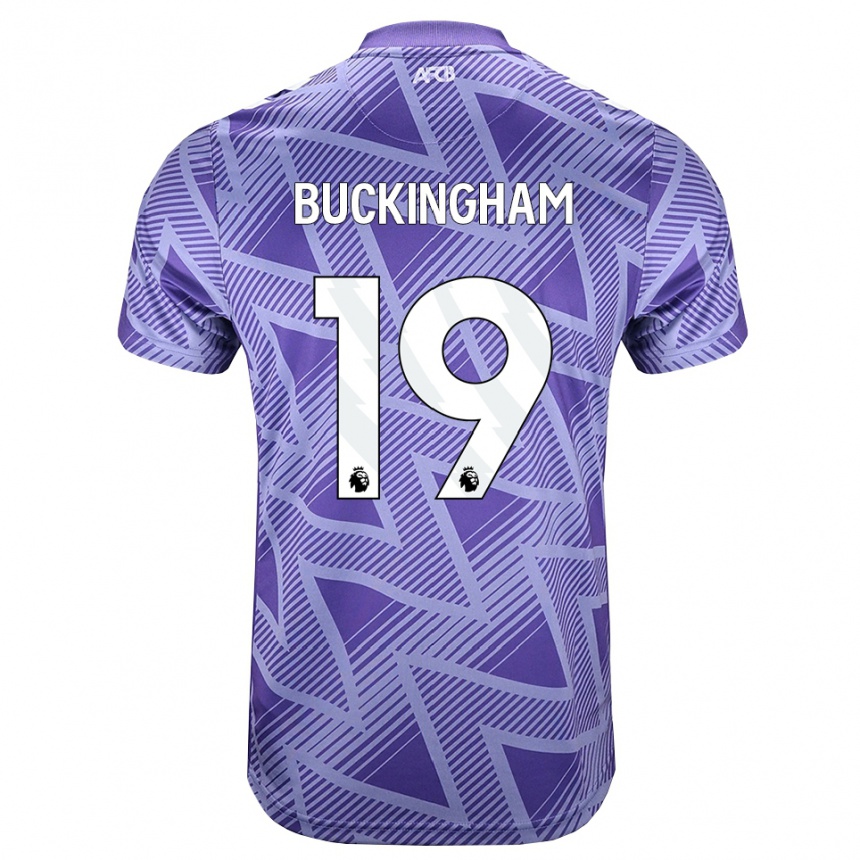 נשים כדורגל Alisha Buckingham #19 ורוד בהיר מאוד לבן הרחק ג'רזי 2026/27