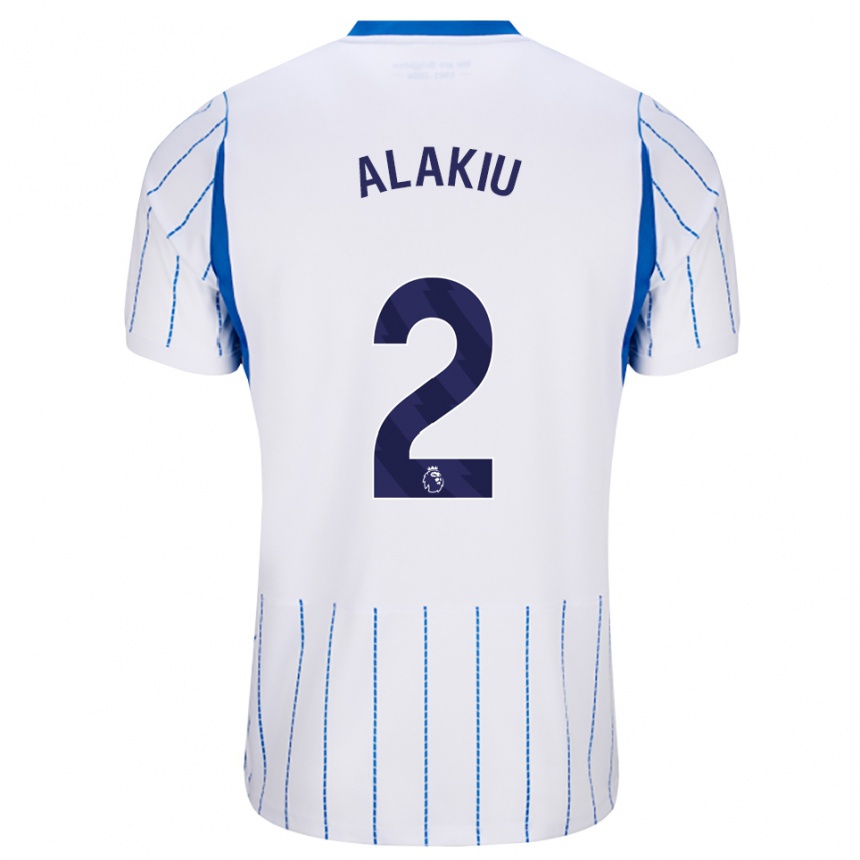 נשים כדורגל Isaiah Alakiu #2 כחול דודוד לבן הרחק ג'רזי 2026/27
