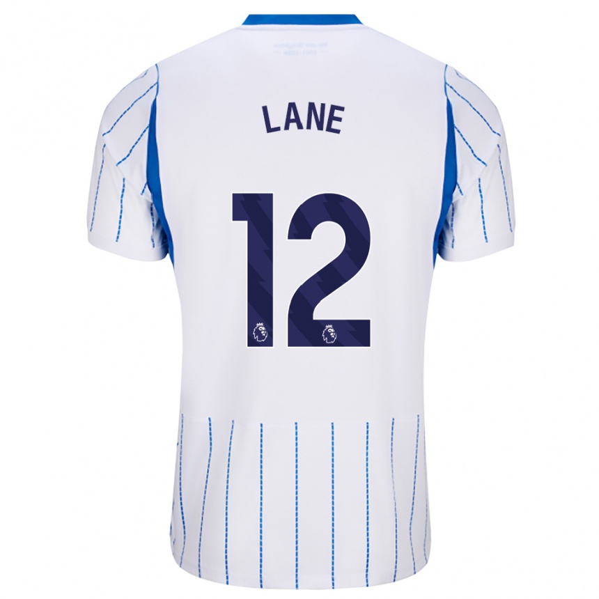 נשים כדורגל Darius Lane #12 כחול דודוד לבן הרחק ג'רזי 2026/27