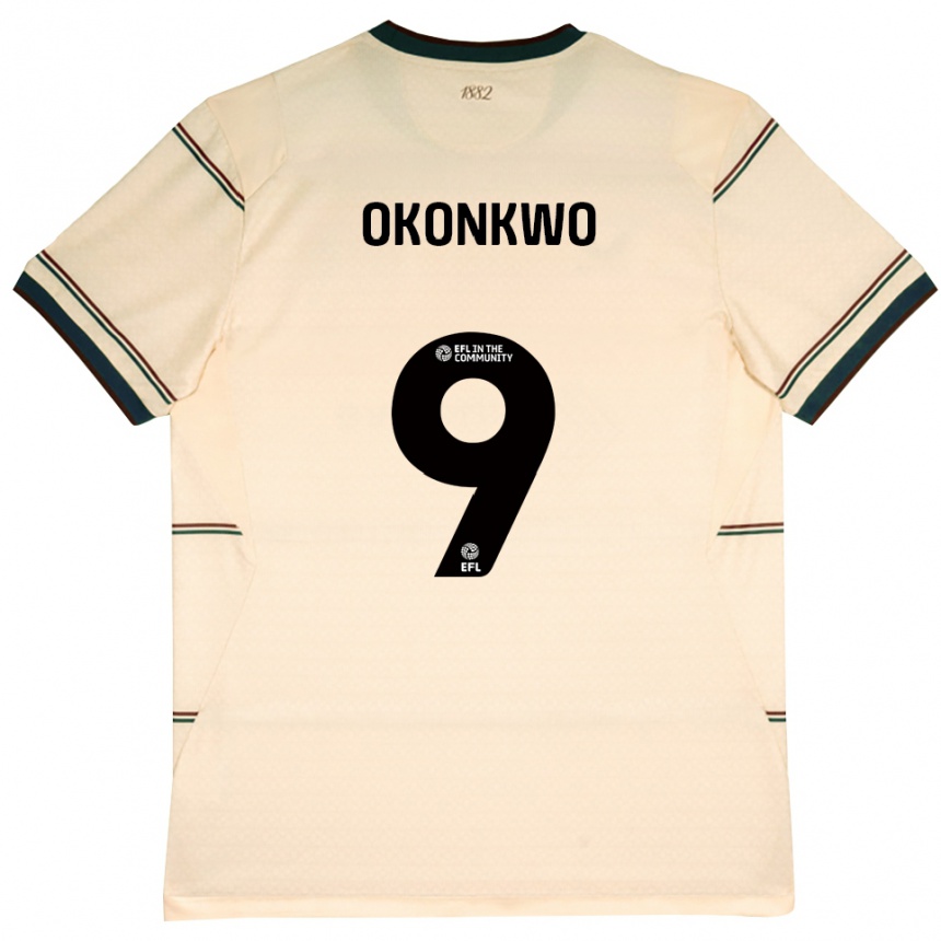 נשים כדורגל Destiny Okonkwo #9 בז' בורדו הרחק ג'רזי 2026/27 נשים כדורגל Destiny Okonkwo #9 בז' בורדו הרחק ג'רזי 2026/27