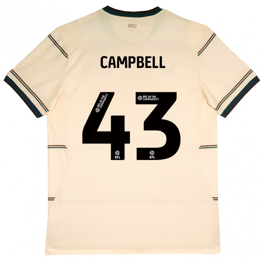 נשים כדורגל Murray Campbell #43 בז' בורדו הרחק ג'רזי 2026/27