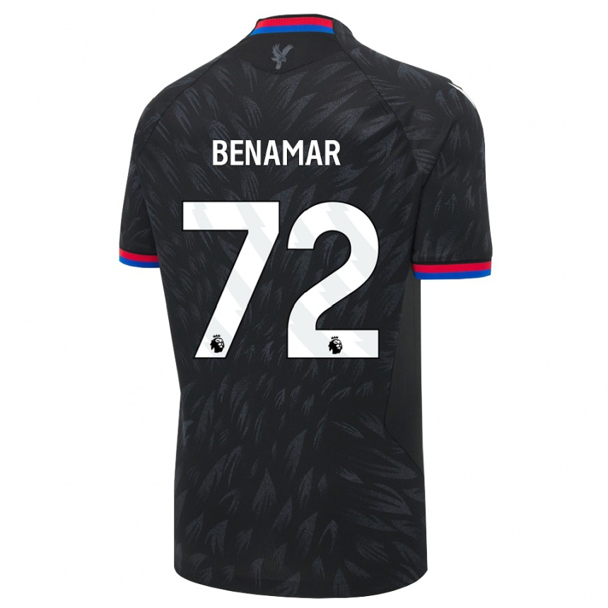 נשים כדורגל Dean Benamar #72 שחור כחול אדום הרחק ג'רזי 2026/27