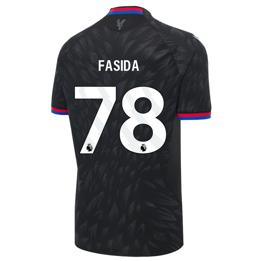 נשים כדורגל Jacob Fasida #78 שחור כחול אדום הרחק ג'רזי 2026/27