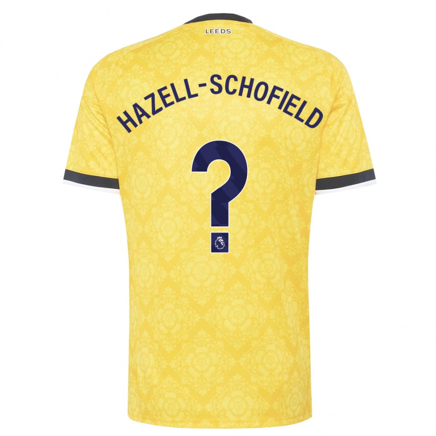 נשים כדורגל Marley Hazell-Schofield #0 צהוב לבן שחור הרחק ג'רזי 2026/27
