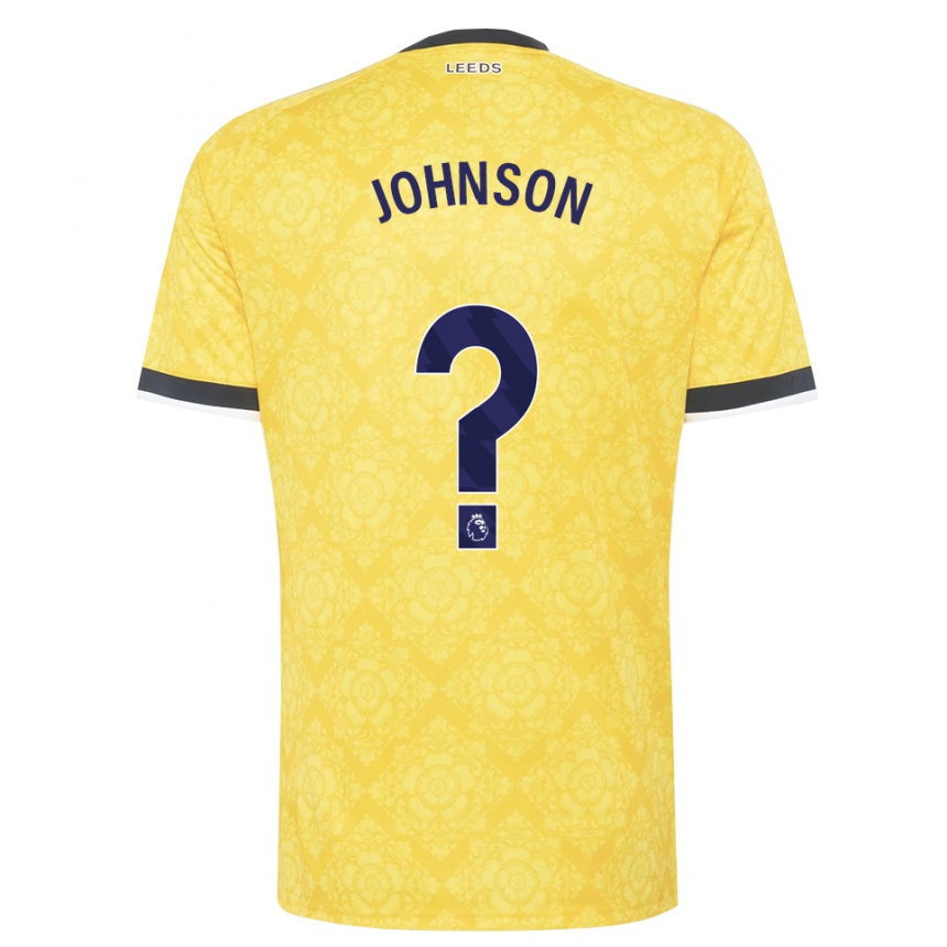 נשים כדורגל Oluwatobi Johnson #0 צהוב לבן שחור הרחק ג'רזי 2026/27