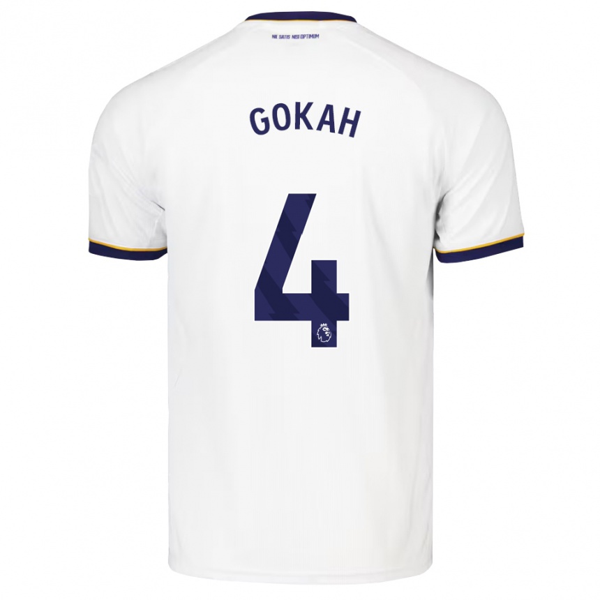 נשים כדורגל Reuben Gokah #4 כחול חצות לבן צהוב הרחק ג'רזי 2026/27