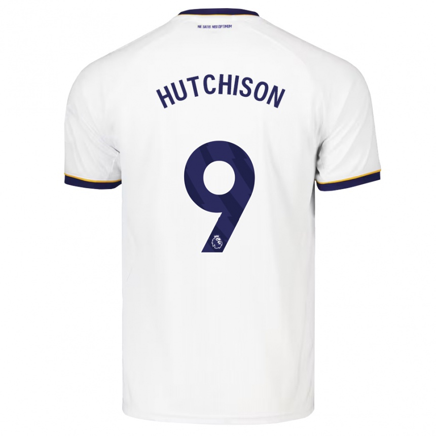 נשים כדורגל Kai Hutchison #9 כחול חצות לבן צהוב הרחק ג'רזי 2026/27