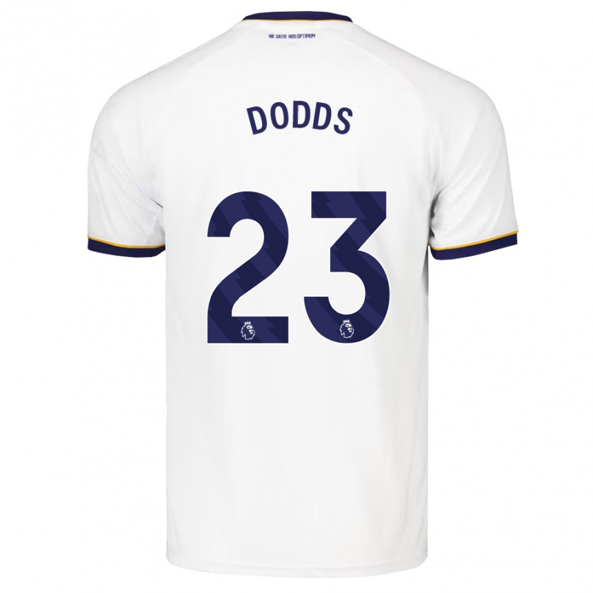 נשים כדורגל John Dodds #23 כחול חצות לבן צהוב הרחק ג'רזי 2026/27