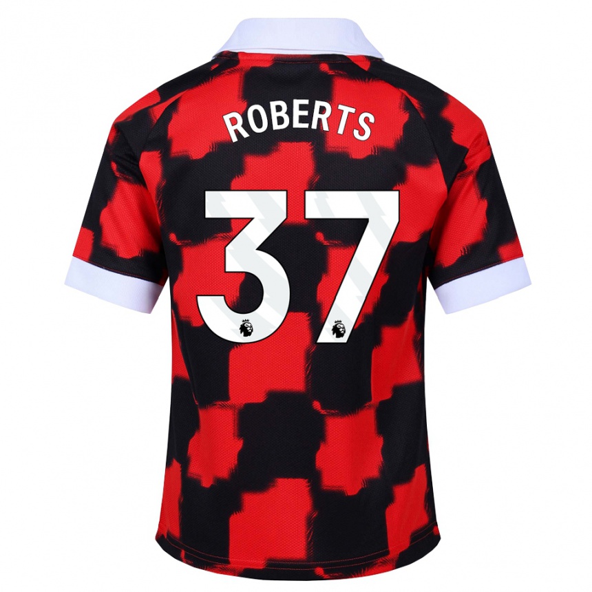 נשים כדורגל Sophia Roberts #37 אדום לבן שחור הרחק ג'רזי 2026/27