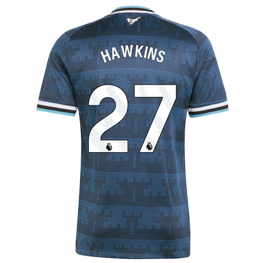 נשים כדורגל Hannah Hawkins #27 צהוב שחור כחול הרחק ג'רזי 2026/27