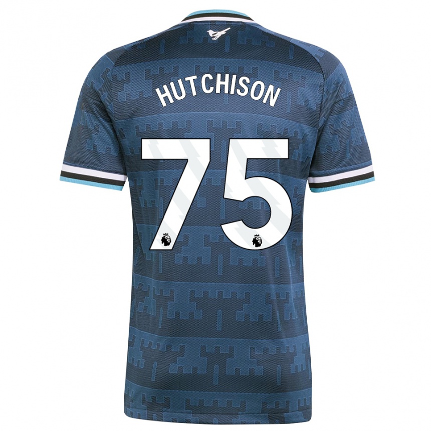 נשים כדורגל Alfie Hutchison #75 צהוב שחור כחול הרחק ג'רזי 2026/27