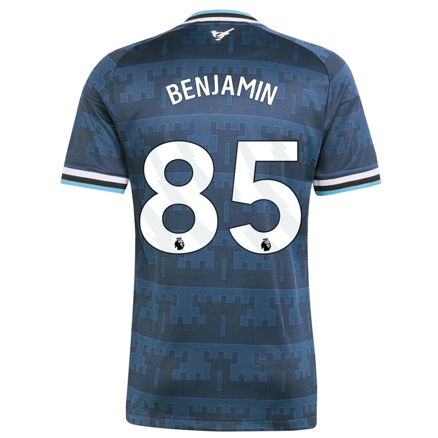 נשים כדורגל Theo Benjamin #85 צהוב שחור כחול הרחק ג'רזי 2026/27
